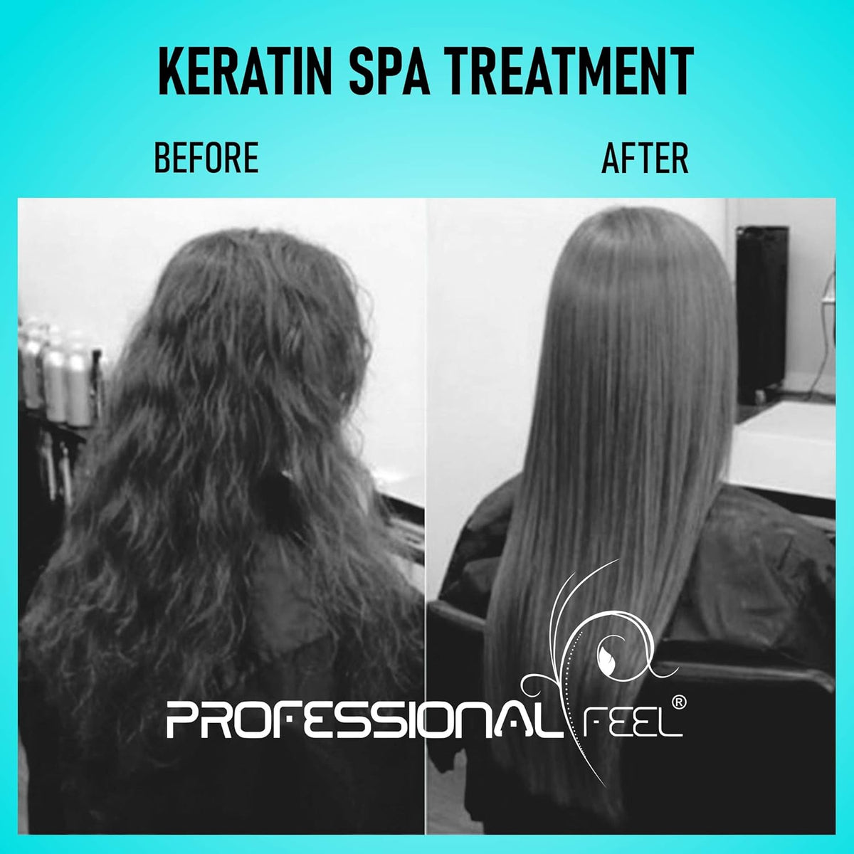 PROFESSIONAL FEEL Keratin Real Hair Spa Treatment, With Pro-Keratin + Ceramide, All Repair With Keratin Unscented Hair Spa Bath Cream-500 Gm,1 Count