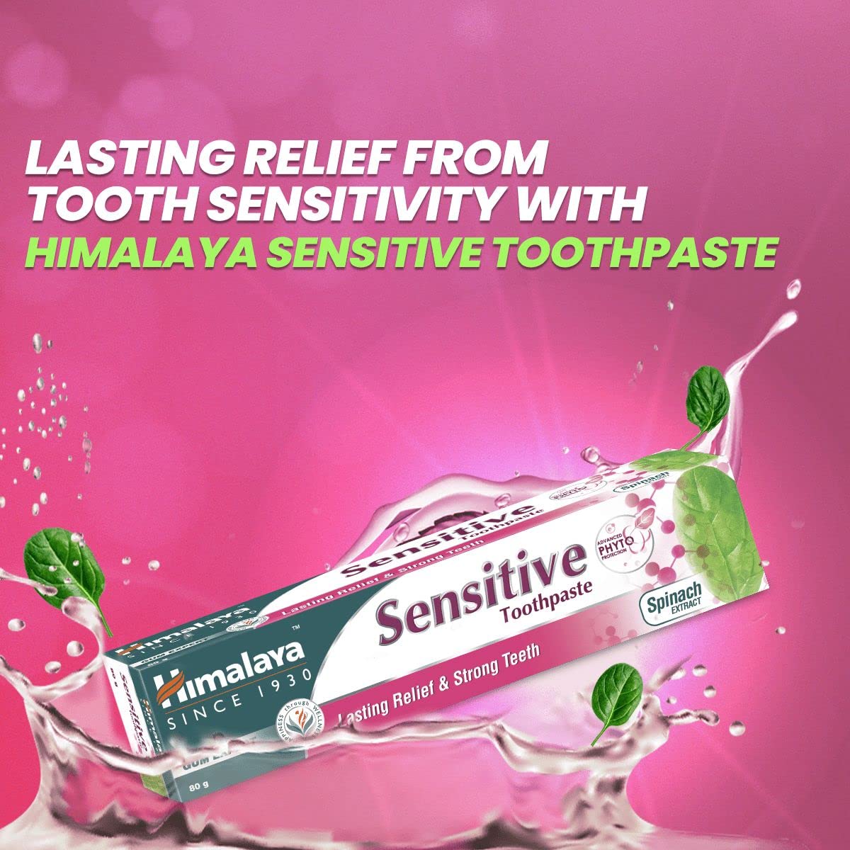 Himalaya Herbals Sensitive Toothpaste, 80G, Freshness