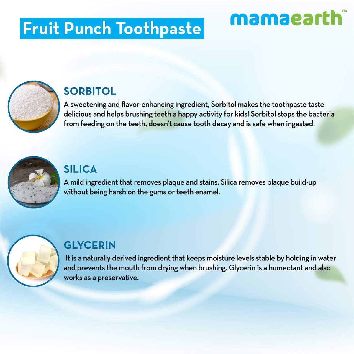 Mamaearth Fruit Punch Toothpaste - 50g | Infused with Sorbitol, Silica & Glycerin | Promotes Healthy Teeth & Gums, Free from Fluoride & SLS, 100% Natural