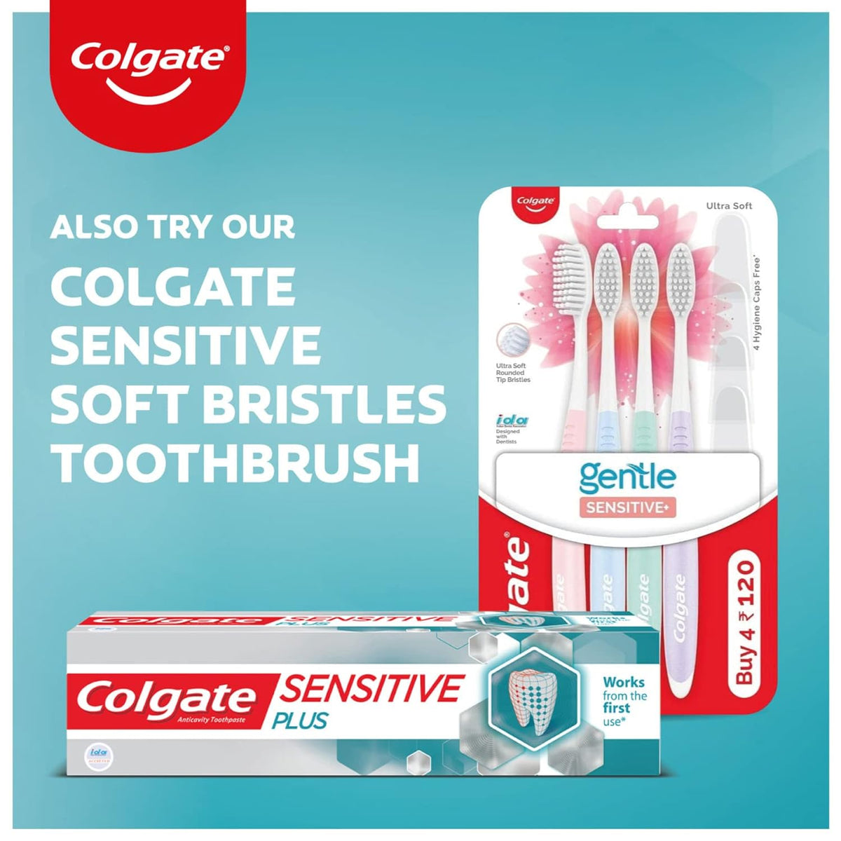 Colgate Sensitive Plus Relief Toothpaste, 70G, With Pro-Argin Technology, Clinically Proven Formula Provides Instant Relief Tooth Paste For Instant & Lasting Sensitivity Relief