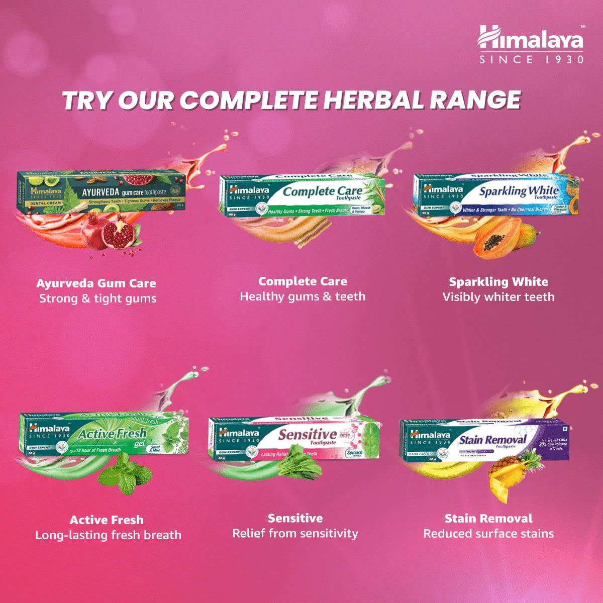 Himalaya Herbals Sensitive Toothpaste, 80G, Freshness