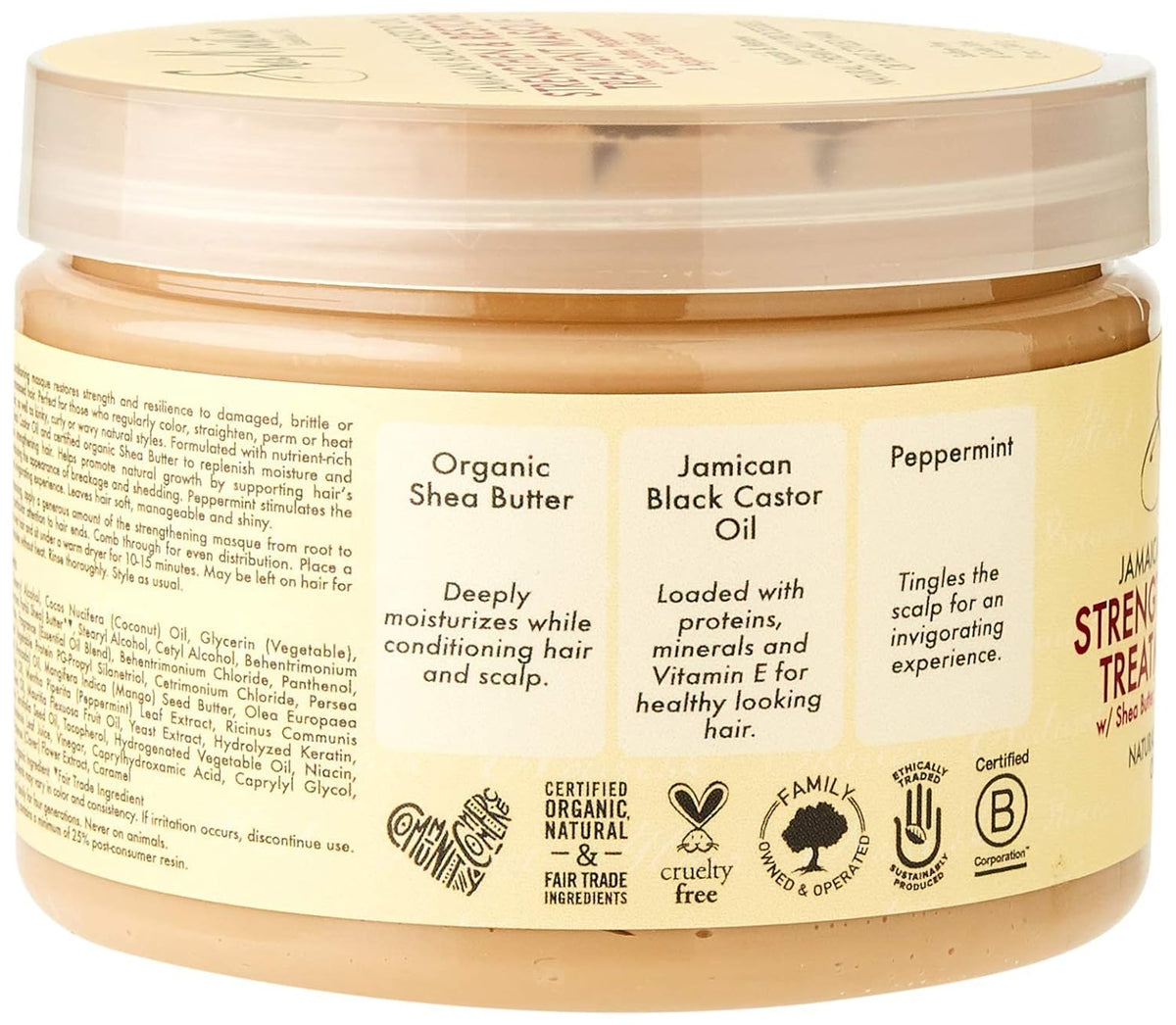 Shea Moisture Jamaican Black Castor Oil Strengthen And Restore Treatment Masque, 340 g