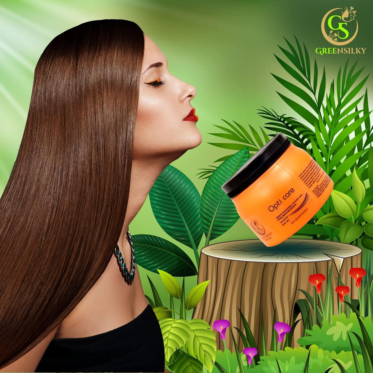 GREENSILKY Opti Care Smooth Professional Straight Hair Ultra Smoother Masque with Shea Butter 490g