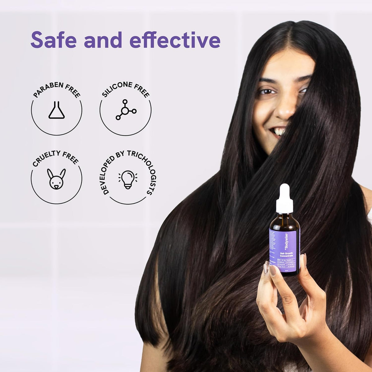 Be Bodywise Hair Concentrate Serum for Women 50ml | 3% Redensyl, 3% Procapil, 2% Baicapil | Promotes Thicker and Denser Hair, Nourishes Hair Follicles