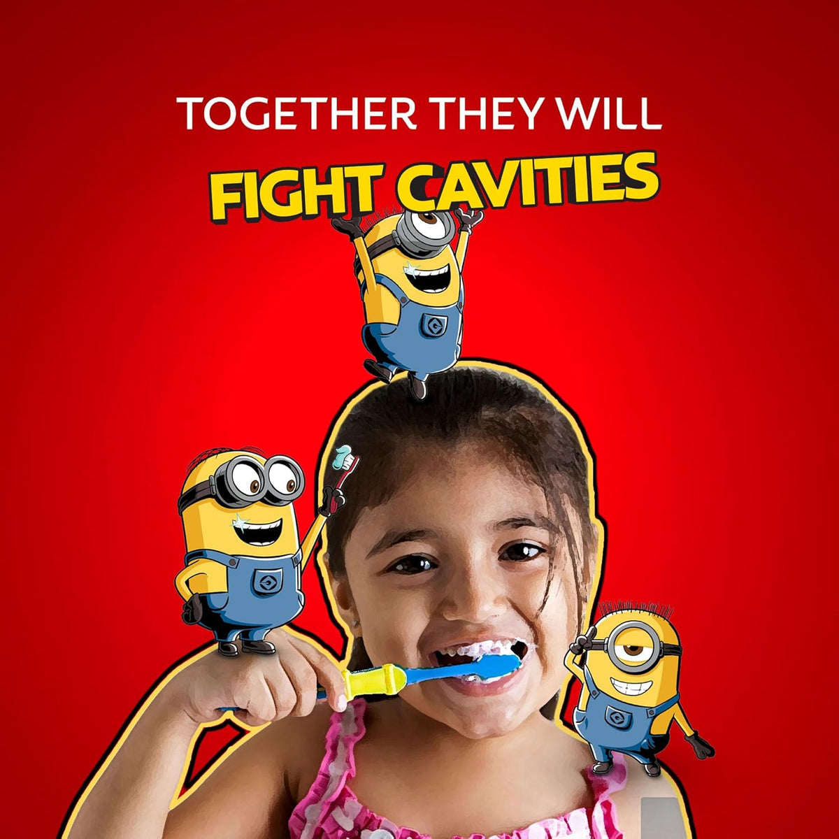 Colgate Kids Toothpaste, Gentle Protection for 6+ Years, Minions, Bubble Fruit Flavour, 80g