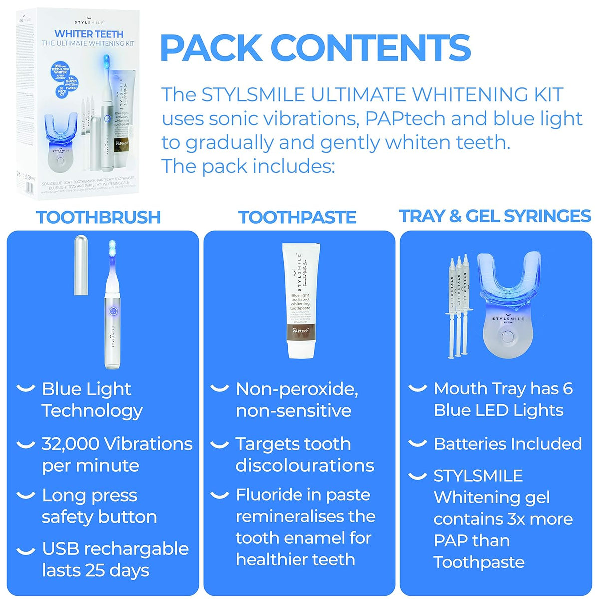 STYLSMILE ULTIMATE WHITENING KIT (Set of 10)